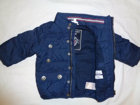 Luxusní zimní tmavomodrá teploučká zimní bunda, 74