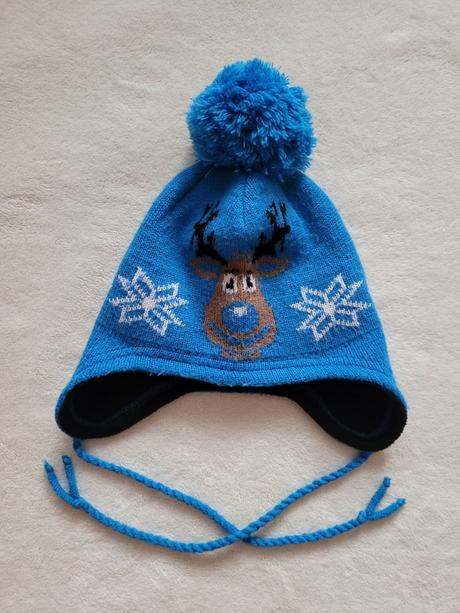 Zateplená čepice na zavazování, 50