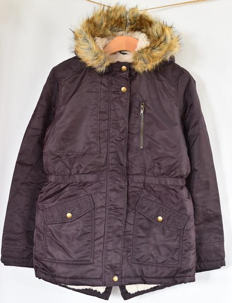 Zimní bunda vel. 12 - 13 let, nutmeg,158