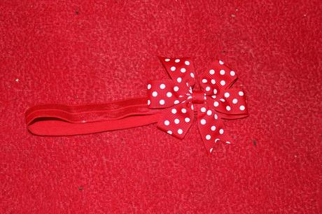 Dívčí čelenka s mašličkou, 