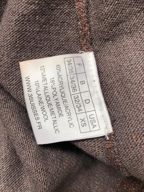 3suisses trpitivy hnedy svetr elegantní s paskem 3, 34
