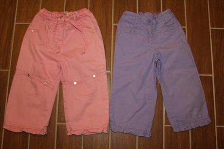 Dvoje kalhoty, vel 98/104, palomino,98