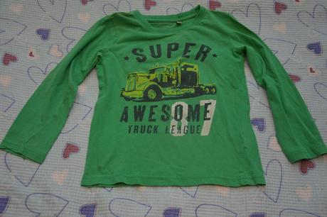 122 zelené bavlněné triko dlouhý rukáv, 122