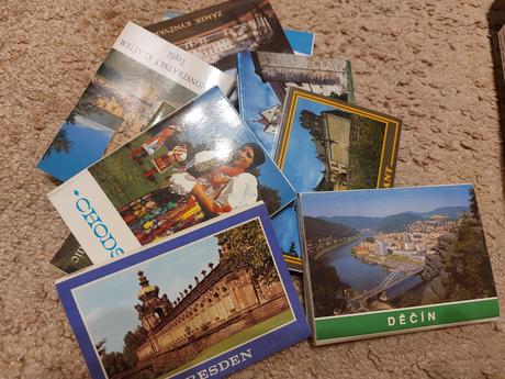 Leporela a sady pohledů z měst, hradů, zámků..., 