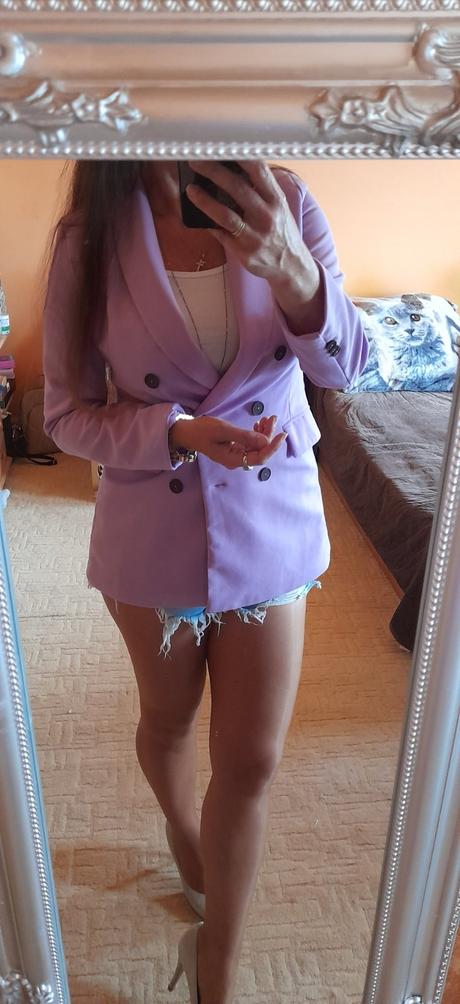 Shein fialkové sako, l