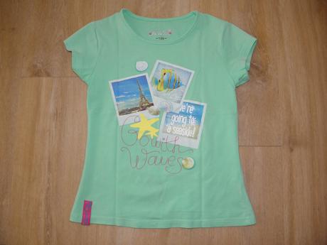 Dívčí zelené tričko zn. kugo vel.128, kugo,128