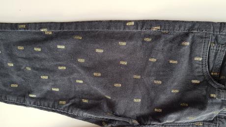 Dětské šedé se zlatým vzorem kalhoty/džegíny h&m, h&m,116