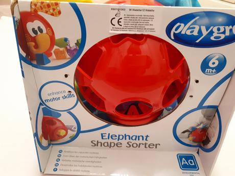 Playgro vkládací slon s tvary,