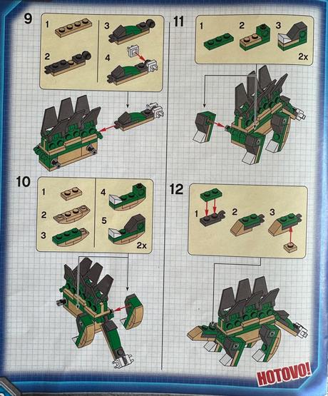 Lego jurassic world 122111 stegosaurus,