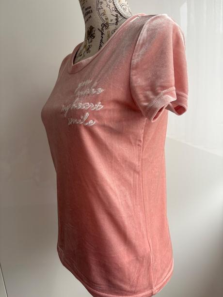 Růžové tričko laura scott 34, 34