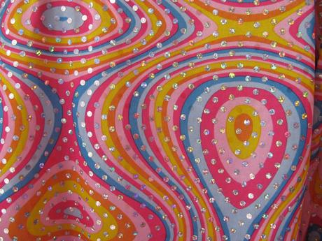 Kostým-barevné šaty disco diva, 