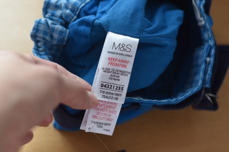 Kalhoty podšité vel. 12 - 18 m, marks & spencer,86