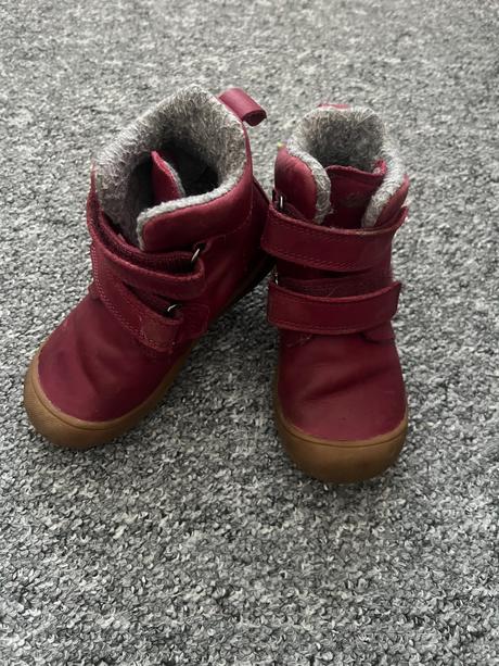 Dívčí kotníkové kožené boty s gumovou špičkou 26, bubble gummers,26