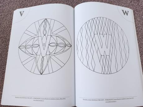 Písmenkové mandaly pro děti, 