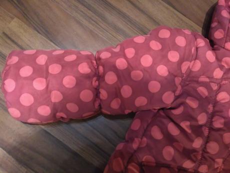 Zimní puntikovaná bunda, debenhams,98