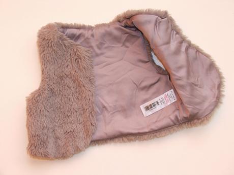 M235 chlupatkové dívčí bolerko vel. 62, nutmeg,62