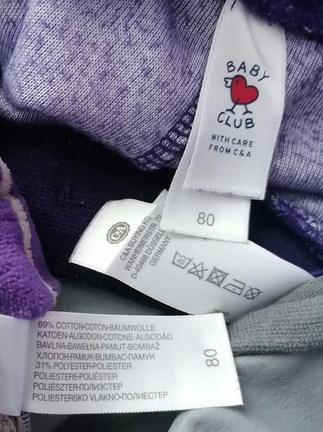 Tepláková souprava a tričko vel 80, c&a,80