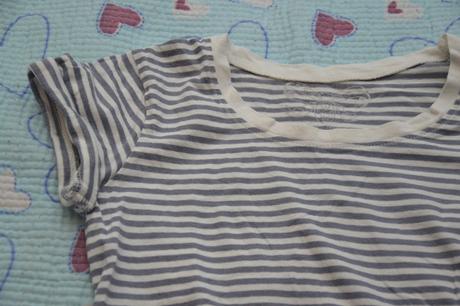 134 140 yd bavlněné prouhaté tričko, 134