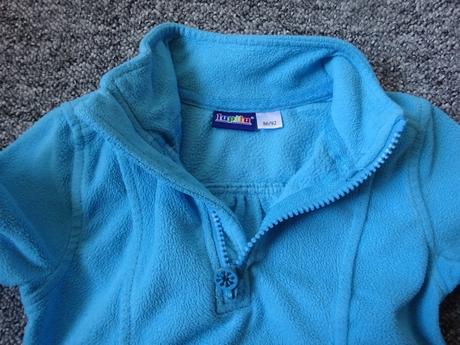 Modrá fleesová mikina, vel. 86/92, lupilu,86