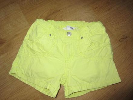 Neon kraťásky, šortky, h&m,116