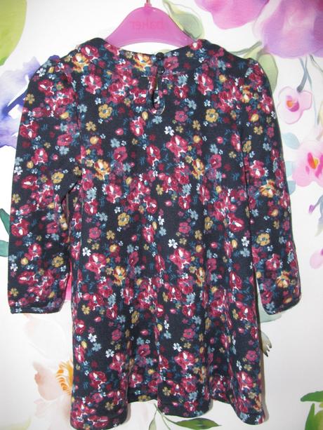 Květované pružné dívčí šatičky s mašlí, matalan,86