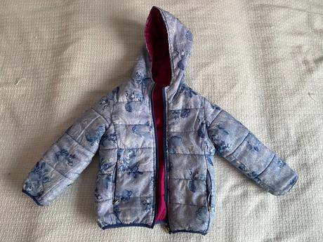 Oboustranná zimní prošívaná bunda vel. 92/1,5-2r, 92