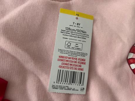 Nová mikina vel. 7-8 let/128, f&f,128