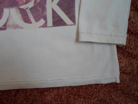 Bílé tričko triko dlouhý rukáv, zara,140