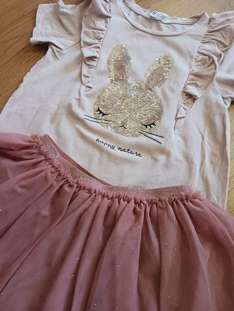 H&m set sukně+triko č.134/140, h&m,134
