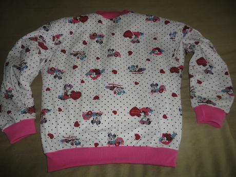 Vyteplená bundo/mikina s minnie, vel. 11-12 let, 152