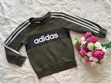 K11/ mikina zelená zn. adidas- v.4/5 let, adidas,110