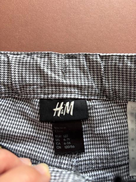 Kalhoty se vzorem pepito - v.122, h&m,122