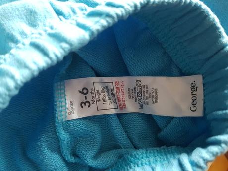 Tepláky značky george, velikost 3-6 měsíců., george,62