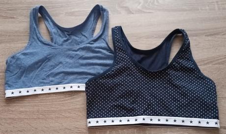 Dívčí sportovní podprsenky modré tchibo, tchibo,170
