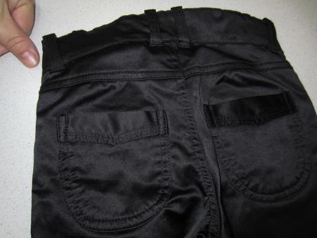 Luxusní lesklé černé kalhoty, , h&m,104