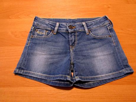 Dívčí džínové šortky vel 140, pepe jeans,140