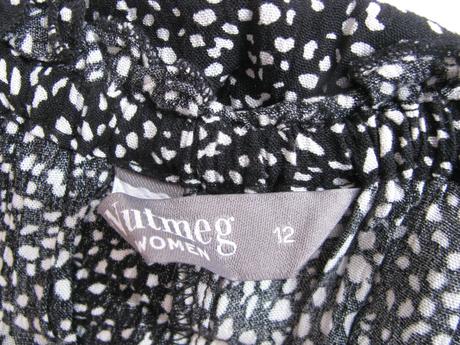 Letní černobílé šaty nutmeg, nutmeg,40