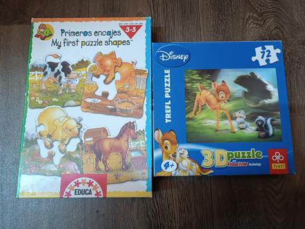 Puzzle pro nejmenší-zvířátka, 3d puzzle 4+, 