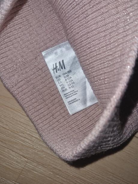 Čepice béžová lesklá hm, h&m,134