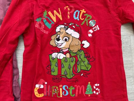 Dívčí tričko tlapková patrola, vel. 128, 2 ks, nickelodeon,128