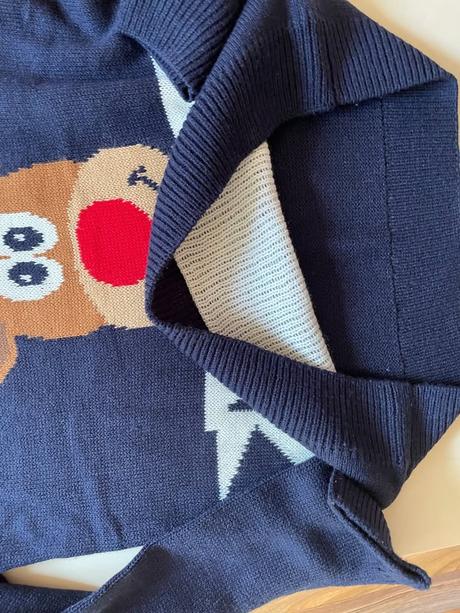 Vánoční svetr se sobem, vel pánská m, primark, m