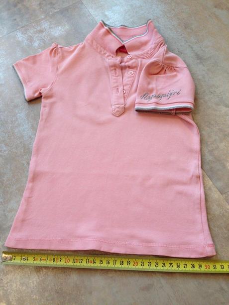 Růžové bavlna tričko napapijri límeček 4 r. unisex, 104