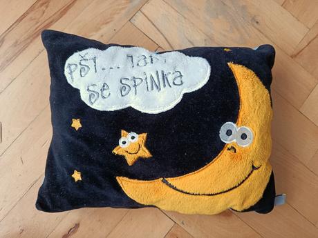 Polštár plyšový ráno / noc, šířka (cm): 35,délka (cm): 30