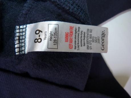 Tmavě modrá mikina vel.134, george,134
