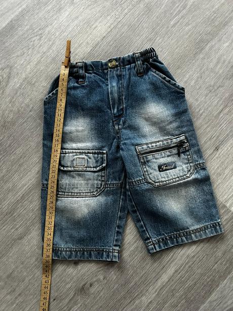 Prodám dětské džínové kraťasy trend velikost 74/80, tulec trend,74