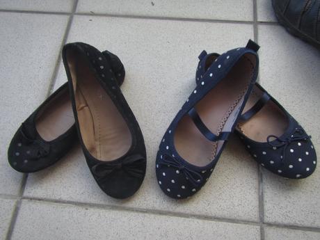 2x balerínky puntík, h&m,30