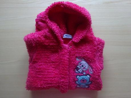 Chlupatý růžový overál, vel. 74, 74