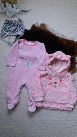 Kočičí sada pro miminko, vel. 68, 68–80