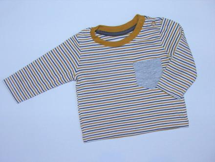 H1153 pruhované chlapecké triko vel. 56, tu,56