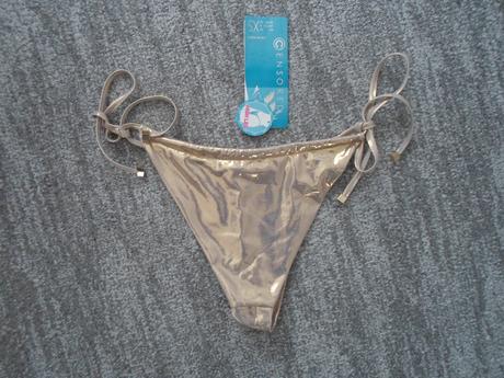 Zlaté plavkové kalhotky bikiny - xs, new yorker,xs
